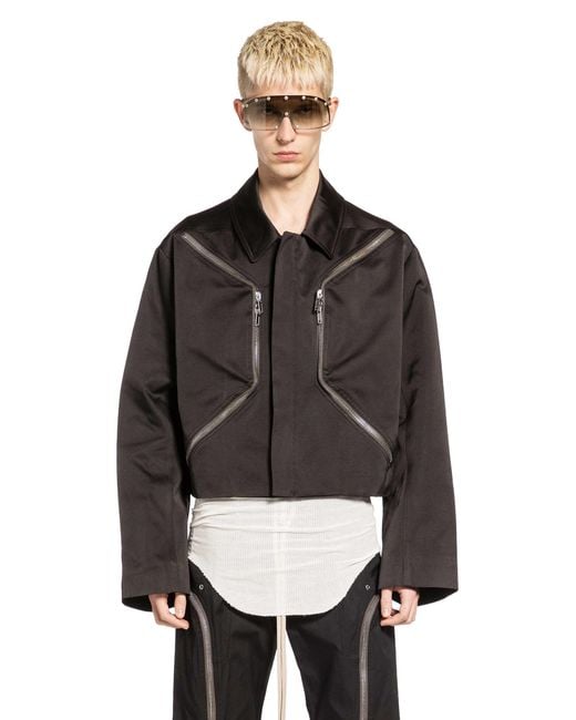 Rick Owens Black Temple Heizer Mac Jkt for men