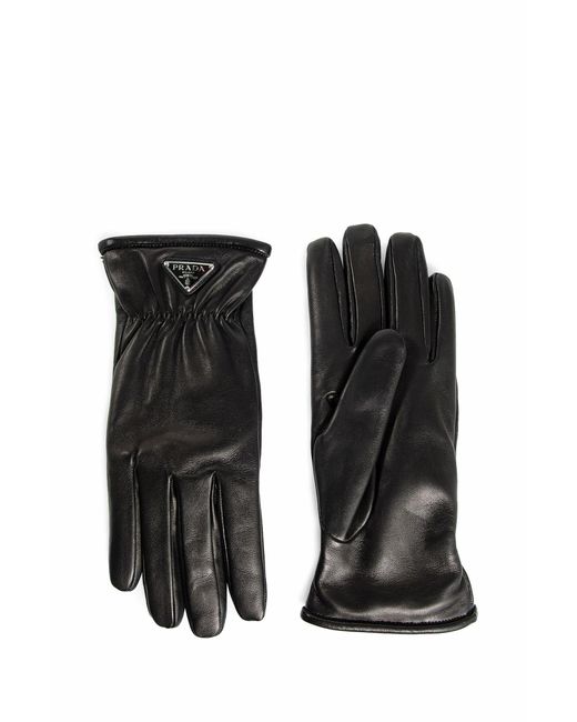 Prada Black Gloves for men