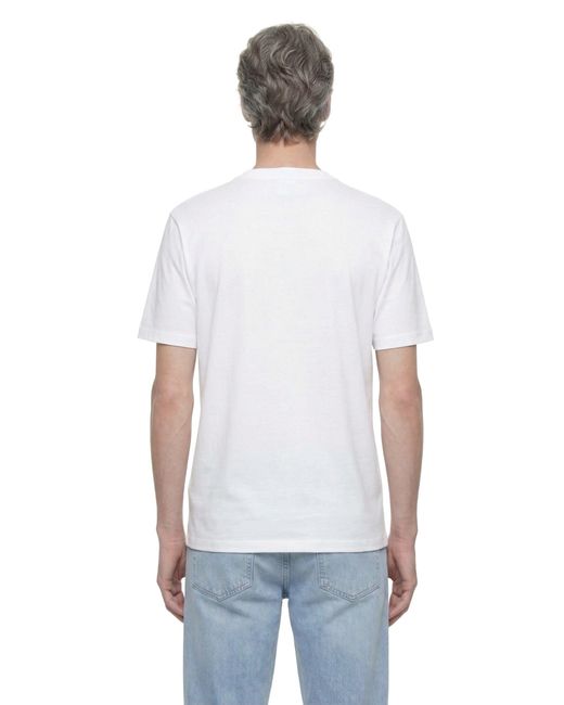 Emporio Armani White Pima-Jersey Logo T-Shirt for men