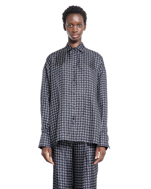 Prada Blue Losanga Shirt