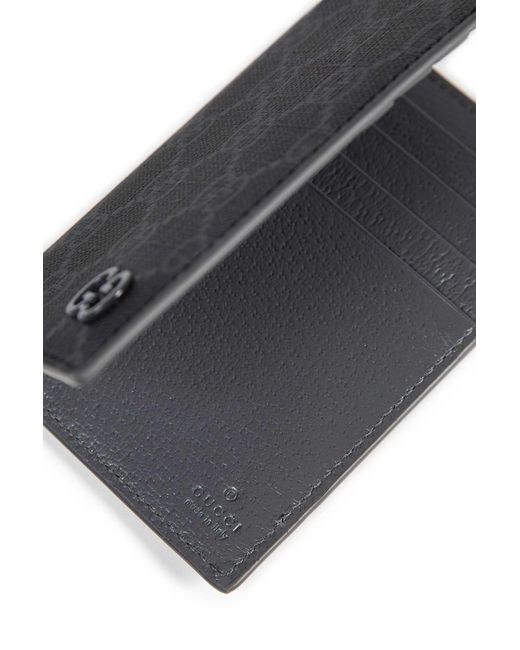 Gucci Black Gg Long Card Case for men