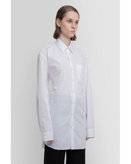 Ann Demeulemeester Shirts in White | Lyst