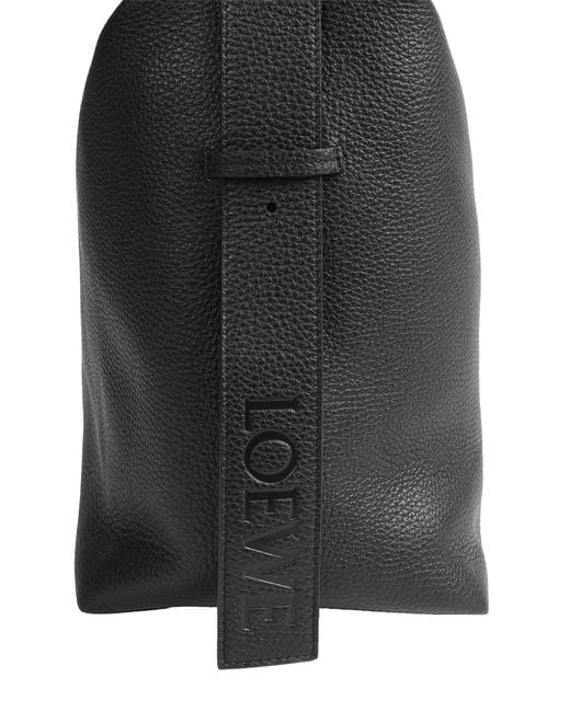 Loewe Black Large Loop Hobo Bag for men