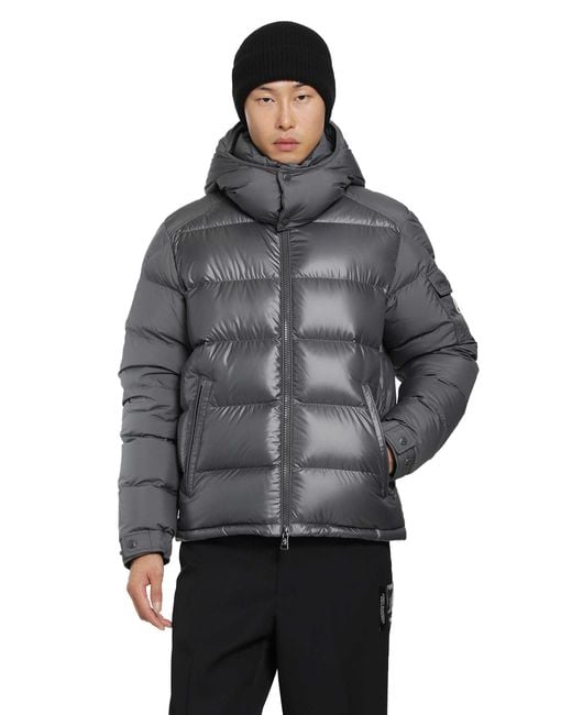 Moncler Gray Maya Short Down Jacket for men