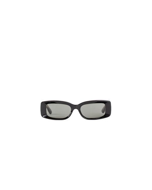 Gucci Black Rectangular Acetate Sunglasses