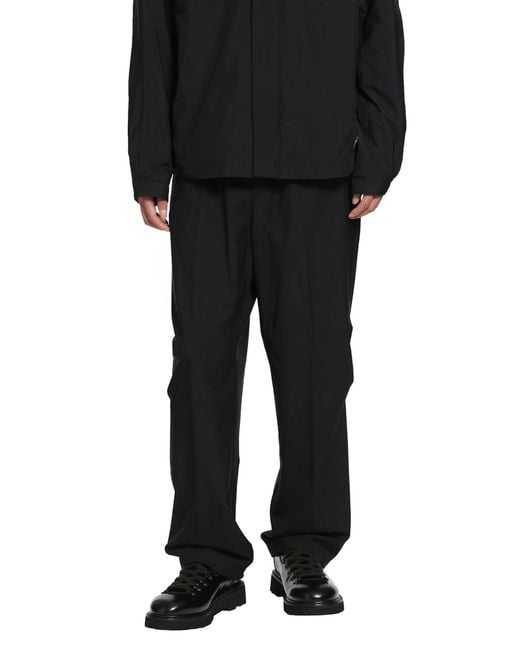 Laminar Black Nylon Wool Pants for men