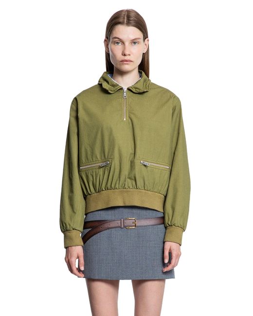 Prada Green Poplin Jacket