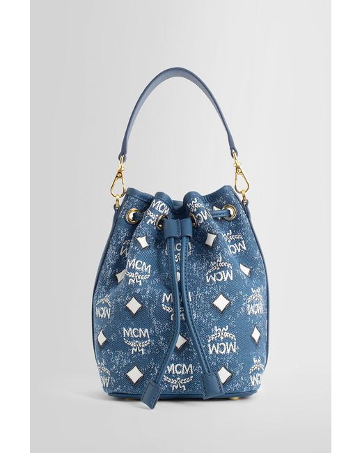 MCM Top Handle Bags in Blue Lyst