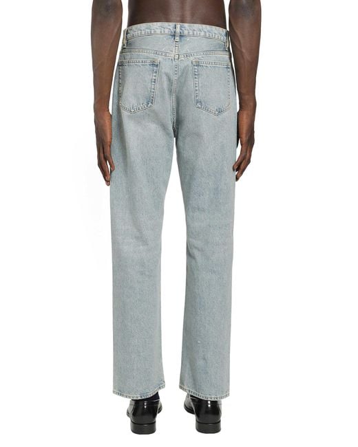 Maison Margiela Blue Taped Straight Leg Jeans for men
