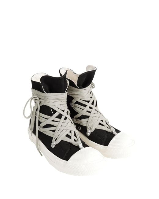 Rick Owens Black Tower Megalace Sneaks for men