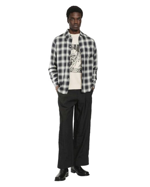 Our Legacy Black Reno Cowboy Viscose Shirt for men