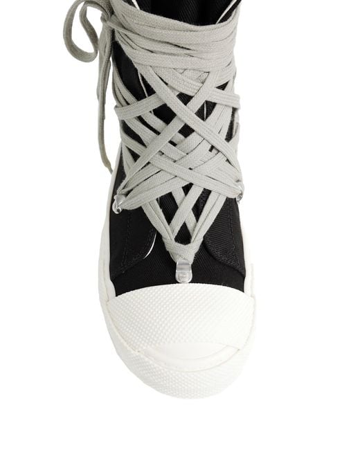 Rick Owens Black Tower Megalace Sneaks for men