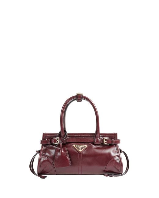 Prada Purple Bonnie Leather Mini Bag