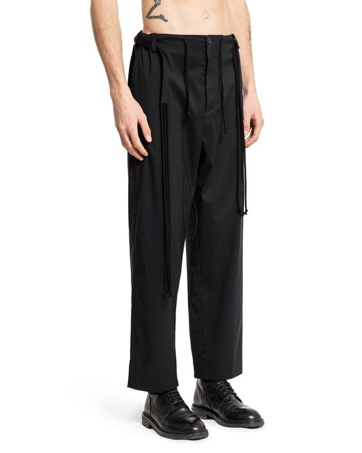 Craig Green Black Elasticated Worker Trousers for men