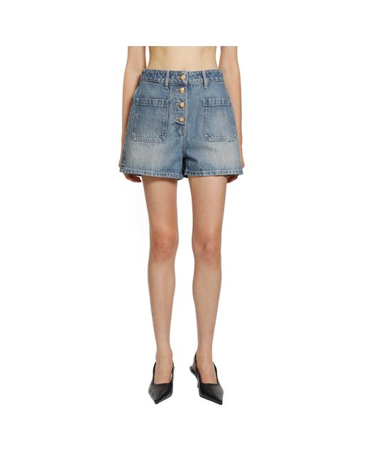 Valentino Blue Denim Shorts