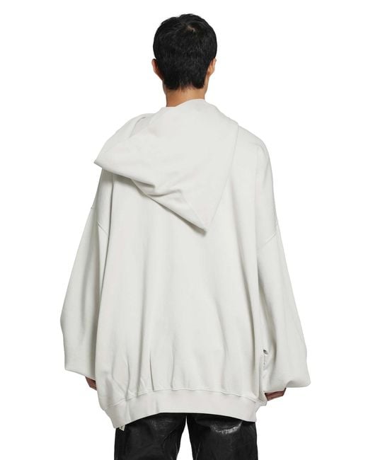 Rick Owens Gray Tower Mountain Hun Hoodie for men