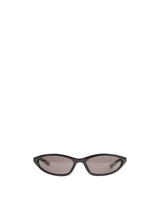 Balenciaga Black Neo Oval 2.0 Sunglasses for men