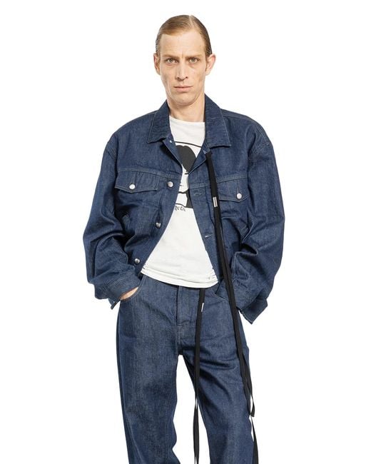 Ann Demeulemeester Blue Patrick High-Comfort Denim Jacket for men