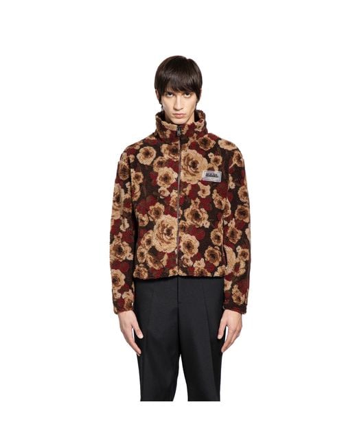 Napapijri Brown Martine Rose T-Emin Fleece Jacket for men