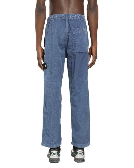 Stone Island Blue 3100001 Nylon Tc Trousers for men