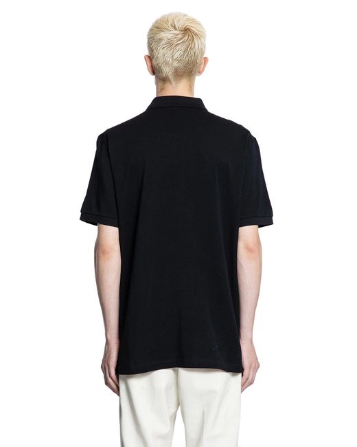 Fendi Black Ff Cotton Piqué Polo Shirt for men