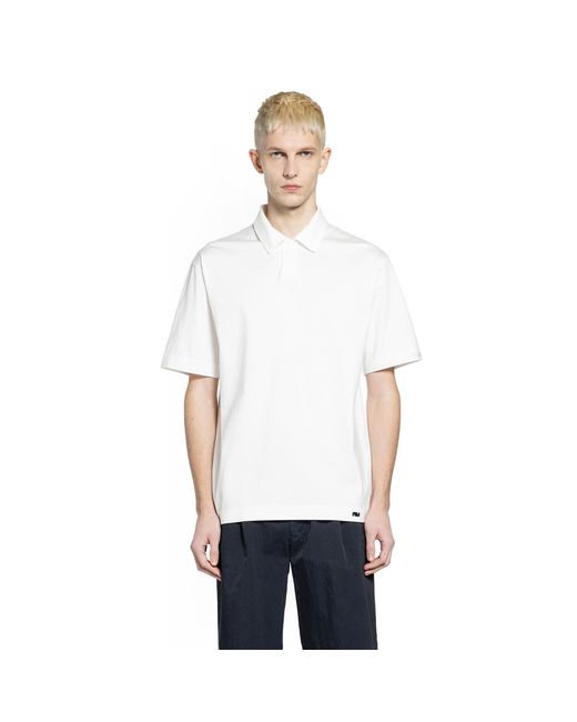 Massimo Osti Studio White Polo Shirt for men