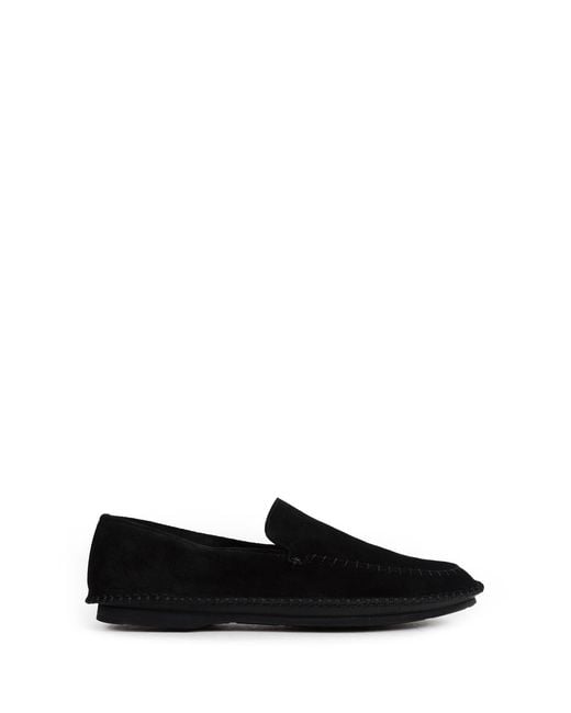 Premiata Black Cobonero Suede Loafers for men