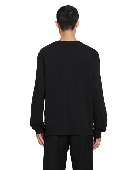 Valentino Black Vlogo Long Sleeve T-Shirt for men