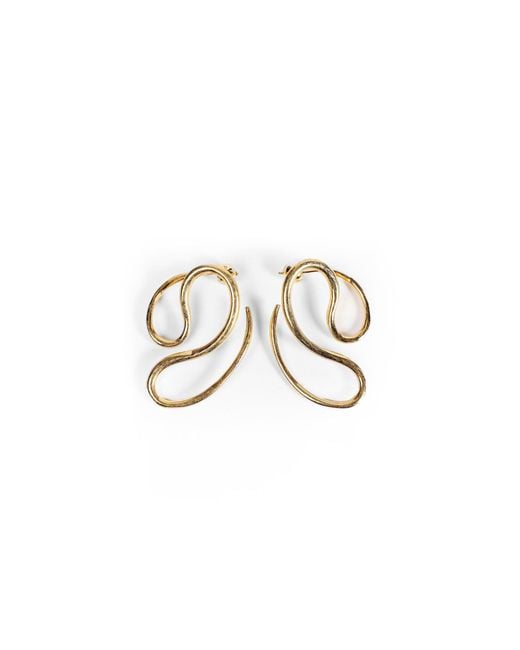 Panconesi Metallic P Continua Earrings for men