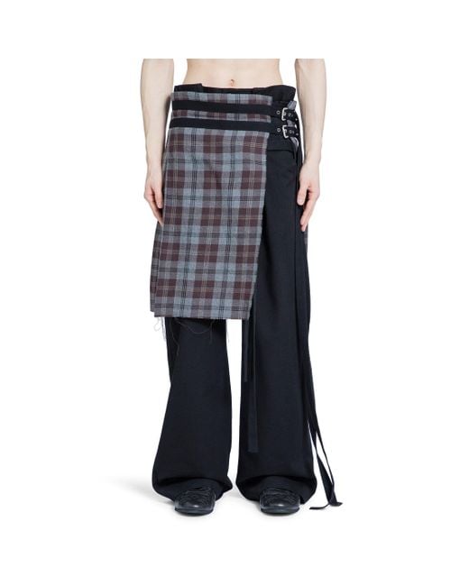 Ann Demeulemeester Blue Mane Kilt for men