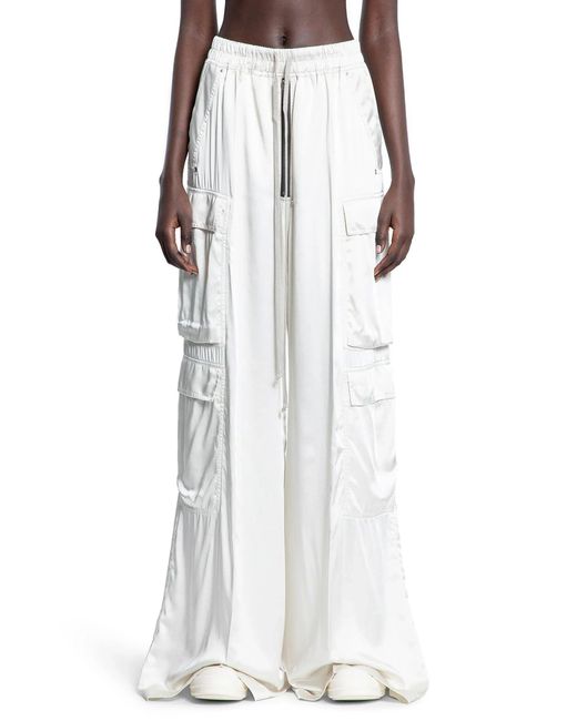 Rick Owens White Hollywood Cargobelas