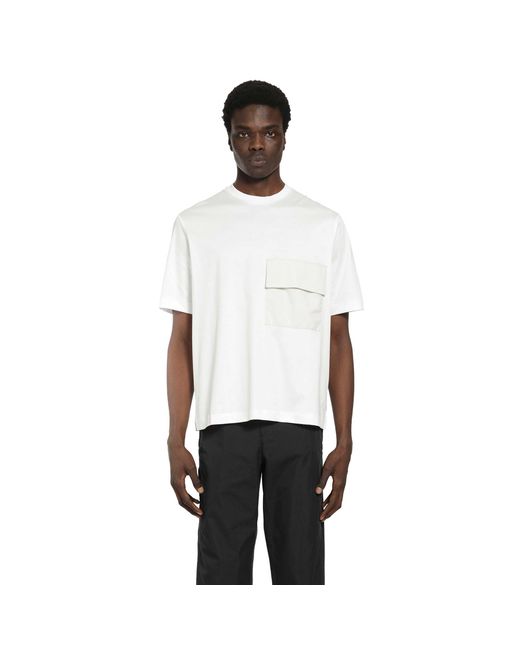 Laminar White Pocket T-Shirt for men