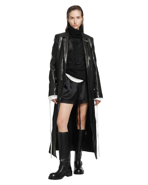 Ann Demeulemeester Black Fransina Turtleneck Sweater