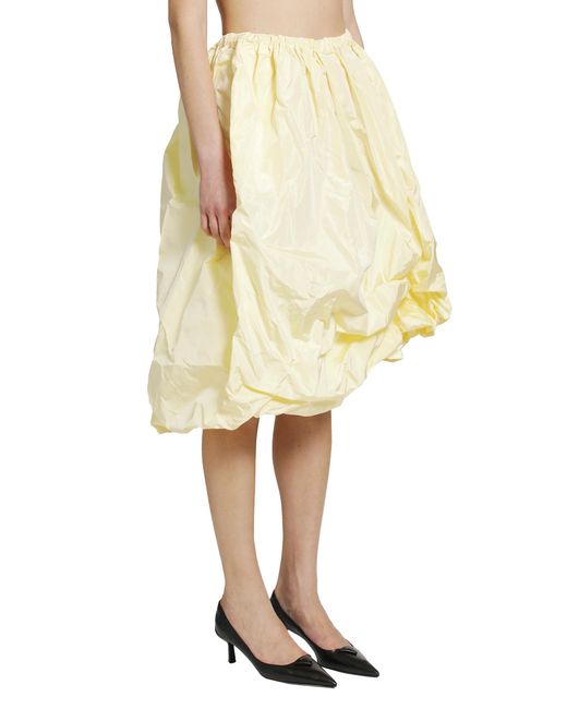 Prada Blue Technical Taffeta Skirt