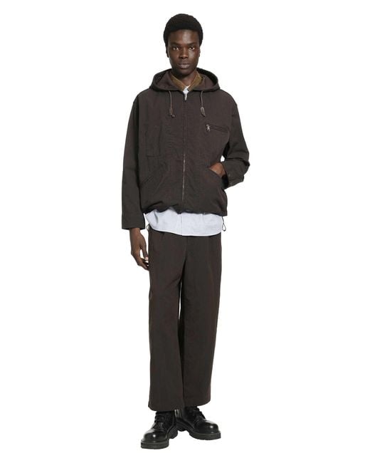 Comme des Garçons Black Cotton Canvas Windbreaker for men