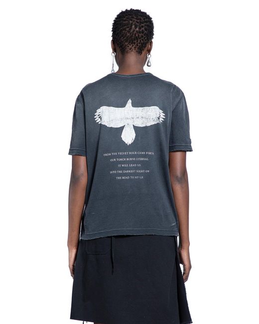 Ann Demeulemeester Blue Fanie Standard T-Shirt