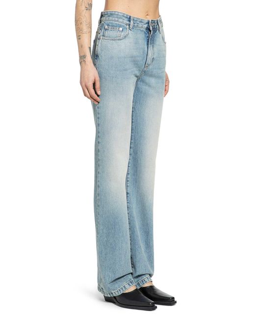 McQueen Blue Straight Leg Jeans