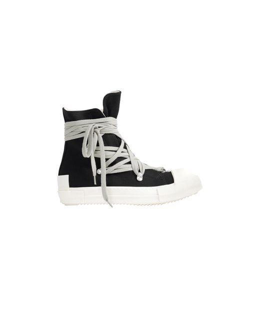 Rick Owens Black Tower Megalace Sneaks for men