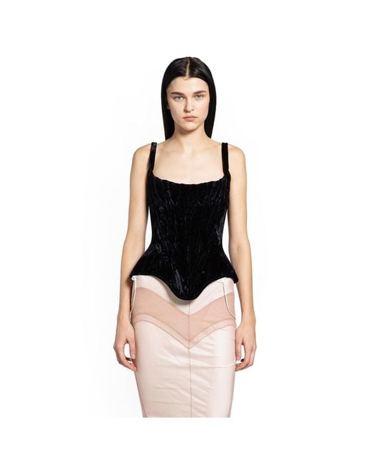 Dilara Findikoglu Black Shield Corset
