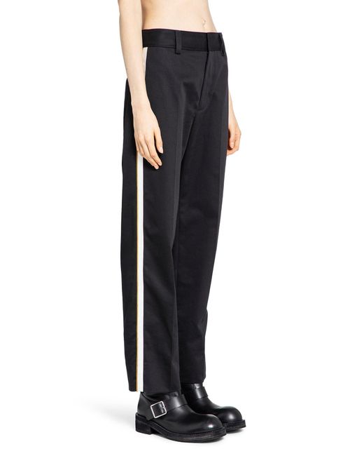 Ann Demeulemeester Blue Fera Straight Leg Cropped Trousers
