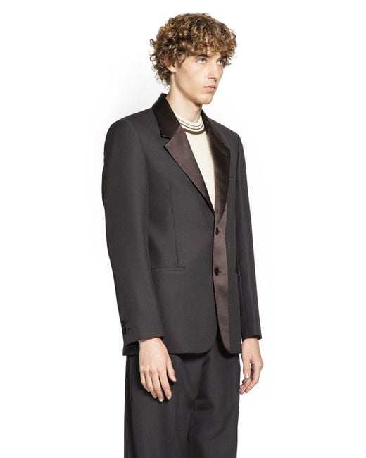 Fendi Black Crepe Blazer for men