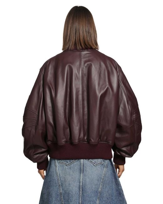 The Attico Brown 'Anja' Bomber