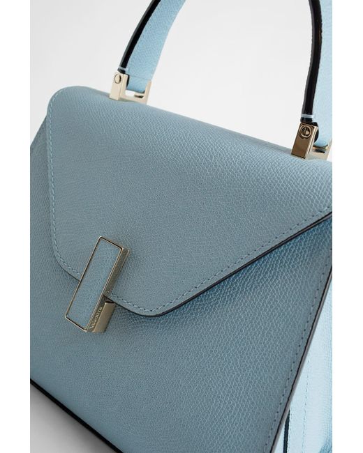 Valextra Blue Top Handle Bags