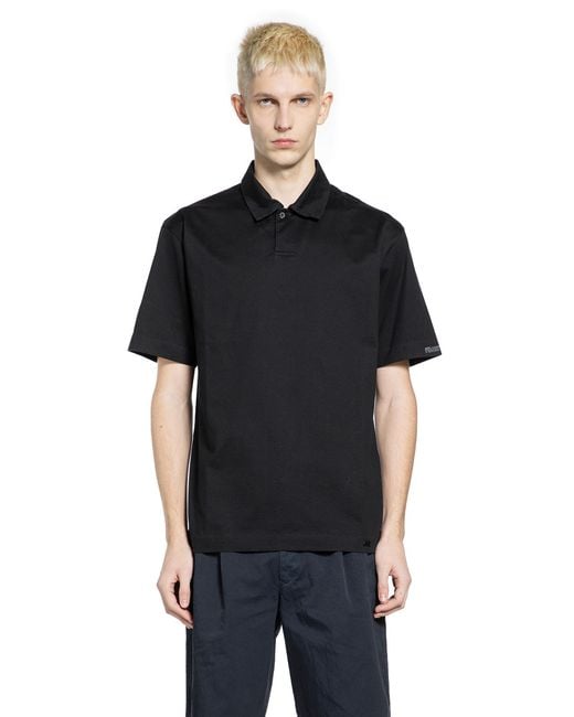 Massimo Osti Studio Black Polo Shirt for men