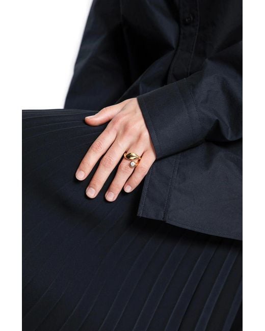 Maria Black Metallic Mermaid Ring