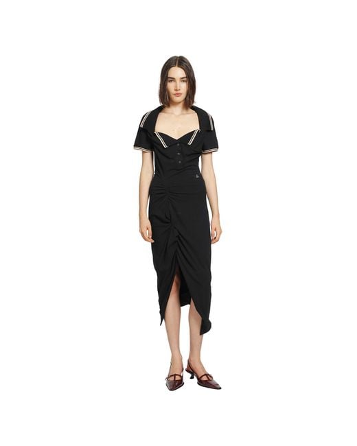 Vivienne Westwood Black Long Monday Pulling Dress