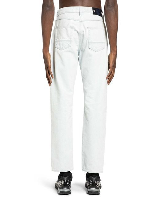 Stone Island White J100005 Extra-Bleached Jeans for men