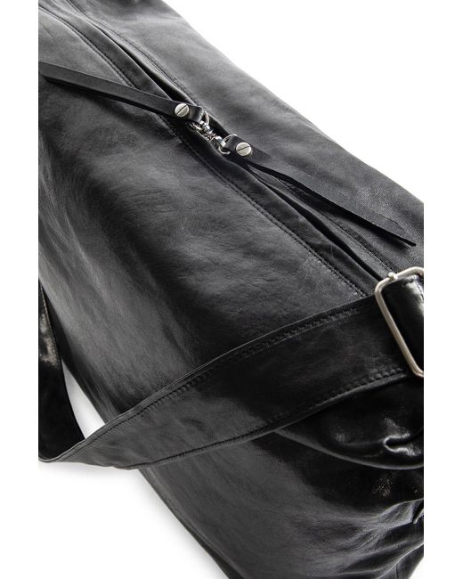 Ann Demeulemeester Black Pirta Soft Medium Shoulder Bag for men