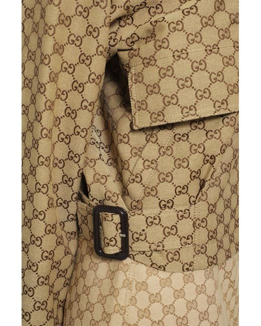 Gucci Natural Gg Canvas Bomber Jacket