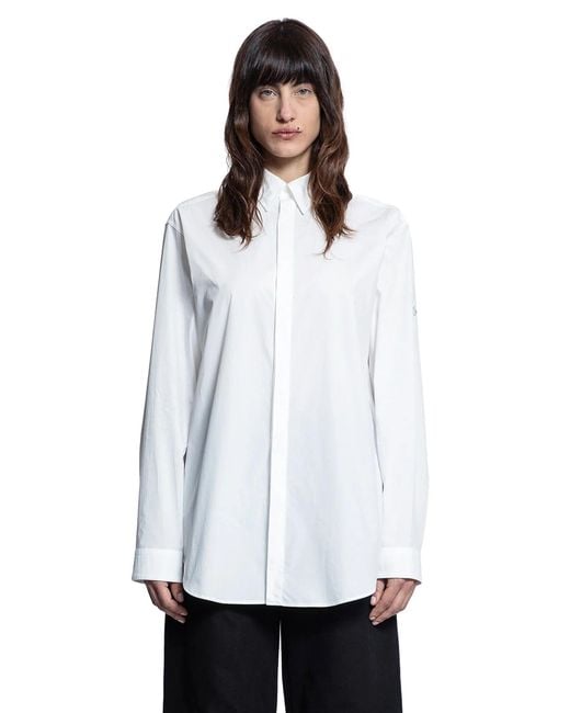 Moncler Genius White Willow Smith Collaboration Cotton Poplin Shirt